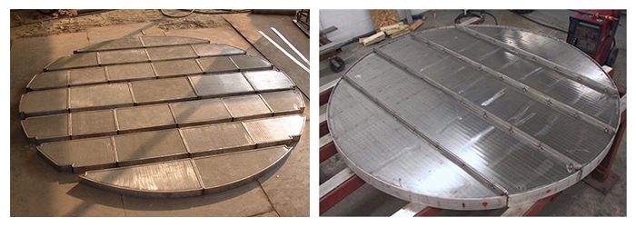Grille soutien filtre, grilles en fils métalliques de section triangulaires, filtres de sable, panneaux de grillage soudés